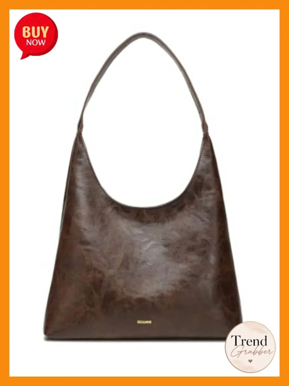 Vegan Leather Hobo Bag for Women Slouchy Shoulder Tote Purse